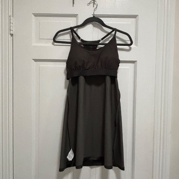 Old Navy Powersoft Performance Dress Black Green Camo S P petite pickleball - Picture 7 of 8